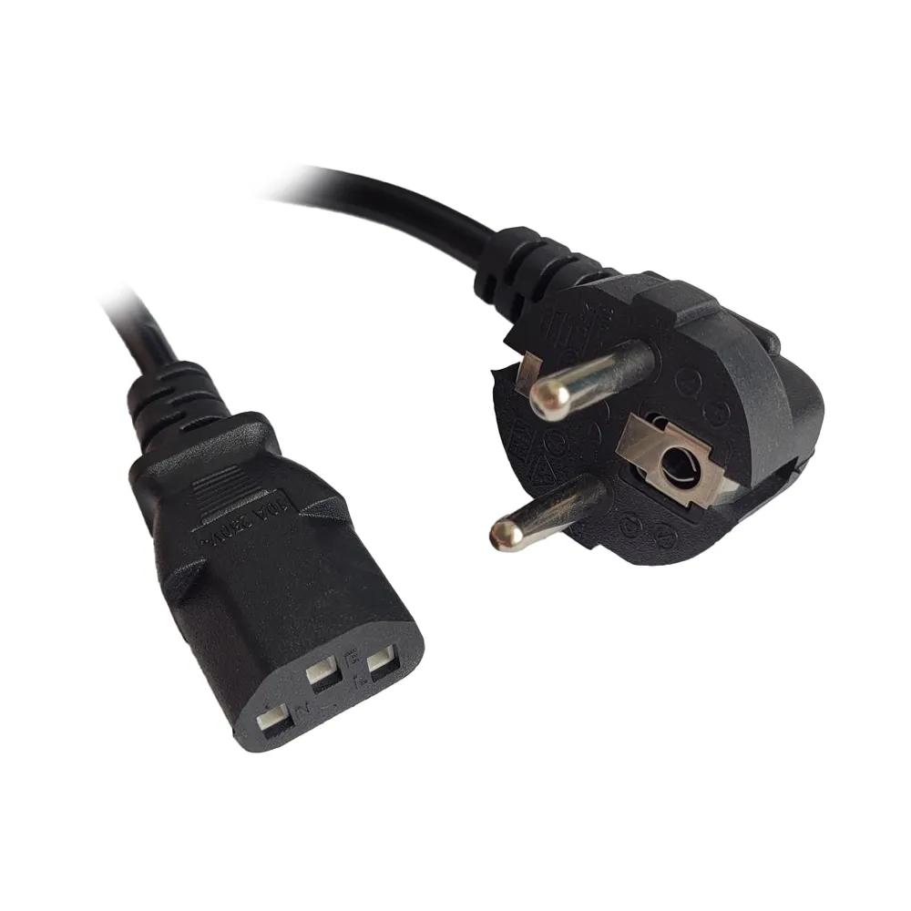 Cablu alimentare Spacer negru 5m Shucko C13 10A