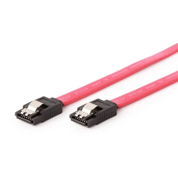 Cablu SATA 3 Spacer 30cm cu conectori metal și clips