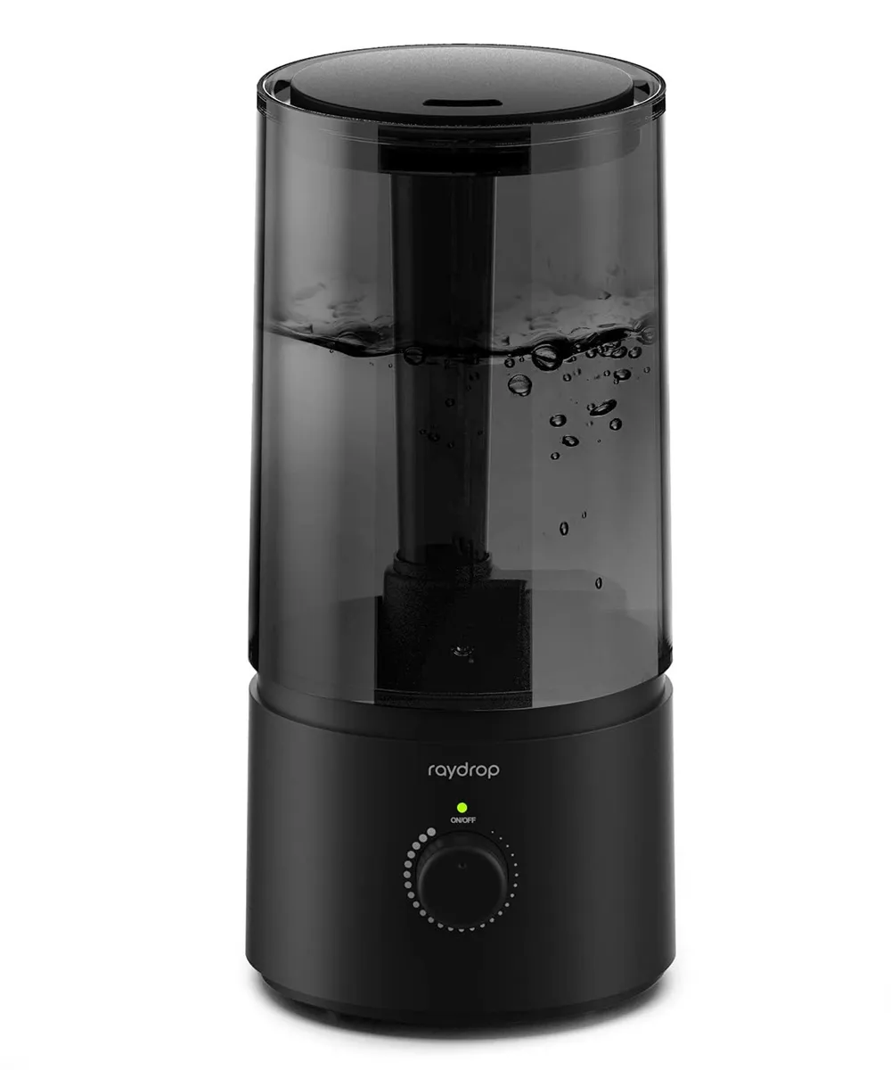 Umidificator ultrasonic negru 1.7L cu funcționare silențioasă