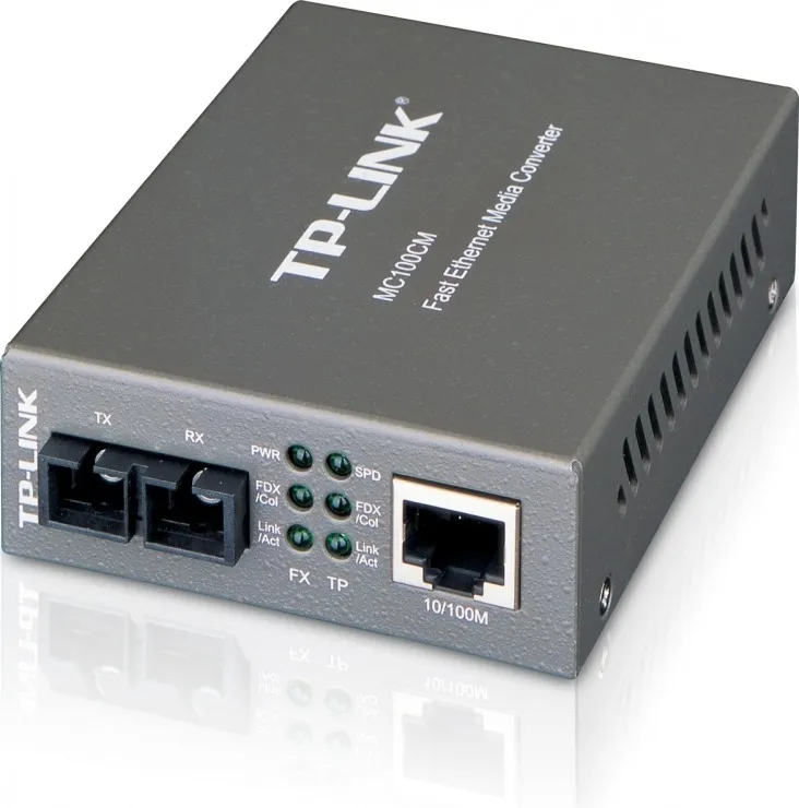 Convertor media TP-Link MC100CM RJ45 la fibră SC 100M