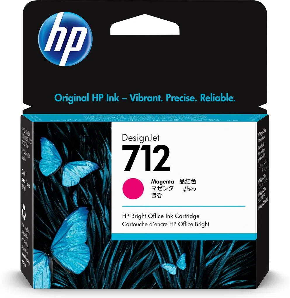 Cartus cerneala original HP 712 magenta 38ml pentru DesignJet