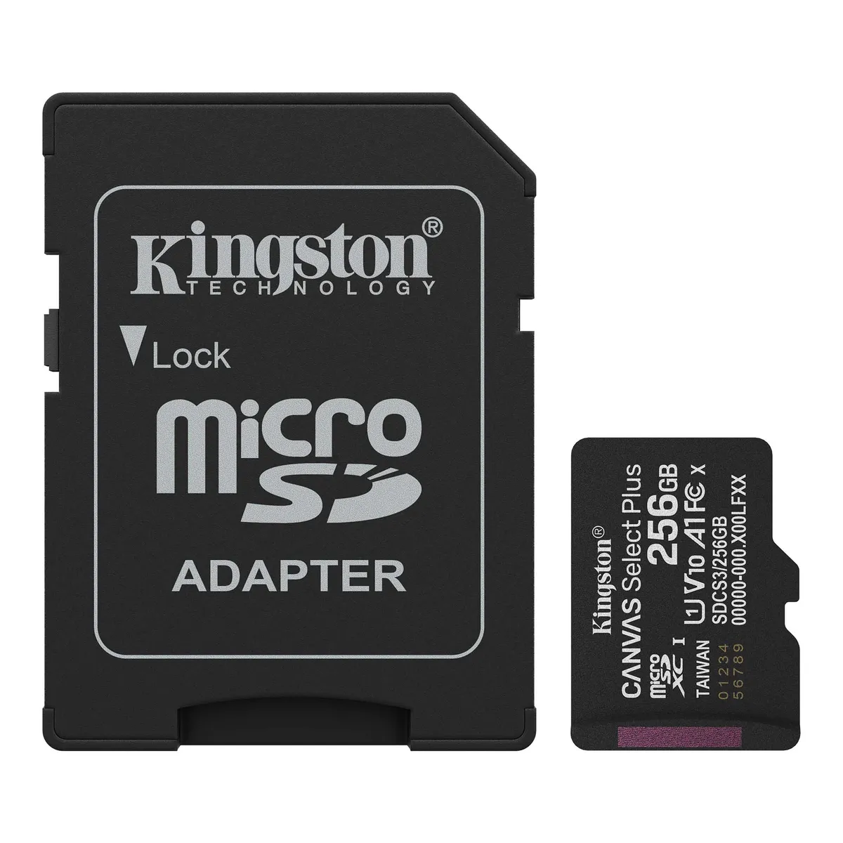 Card Micro SDXC 256GB Kingston UHS-I cu adaptor SD