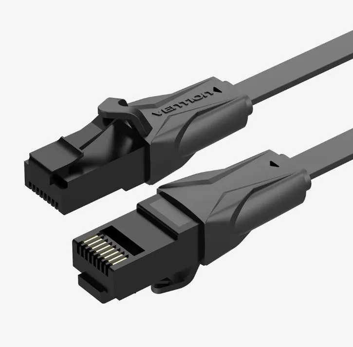 Cablu rețea UTP Vention Cat. 6 plat 30m negru