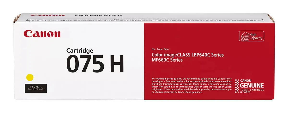 Toner original Canon CRG-075HY galben pentru imprimante laser