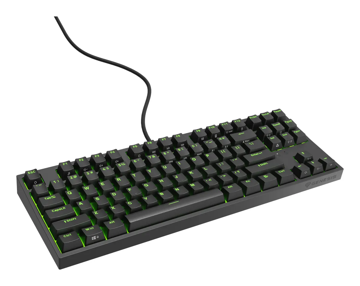 Tastatura mecanică Genesis Thor 404 TKL negru, format compact