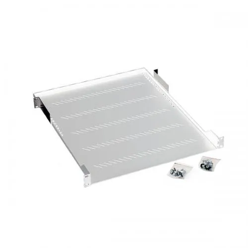 Raft fix perforat TRITON 1U gri pentru rack 19 inch