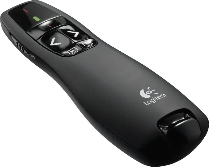 Pointer wireless Logitech R400 negru cu laser roșu