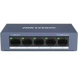 Switch de rețea Hikvision 5 porturi Gigabit PoE DS-3E0105-O