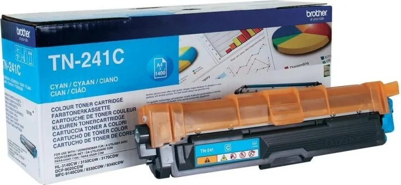 Cartus toner original Brother cyan TN241C pentru imprimante color