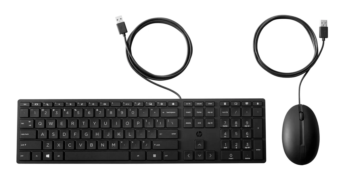 Set tastatură și mouse HP 320MK Desktop Combo cu fir