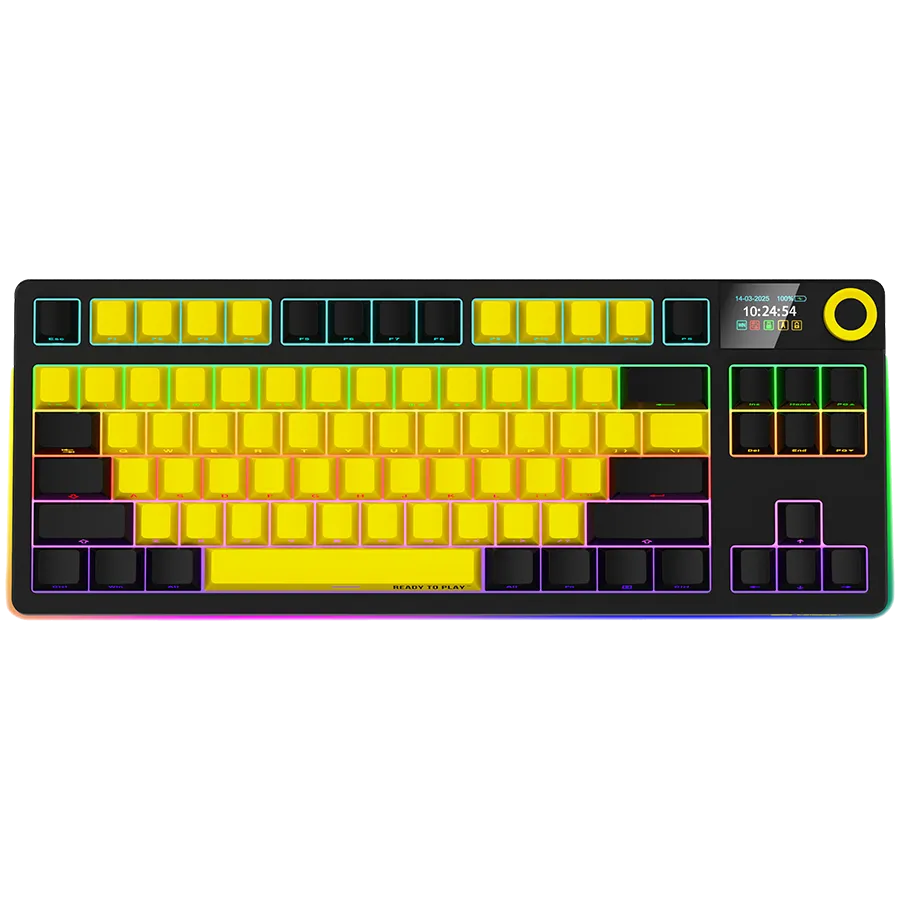 Tastatură mecanică gaming wireless LORGAR KBP70TKLW layout TKL compact