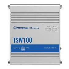 Switch PoE+ Teltonika TSW100 5 porturi Gigabit montare DIN
