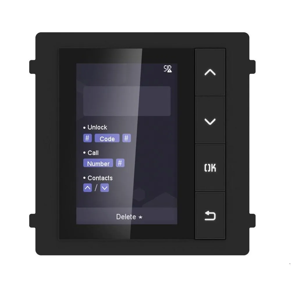Modul afișaj Hikvision DS-KD-DIS ecran LCD 3.5 inch videointerfon