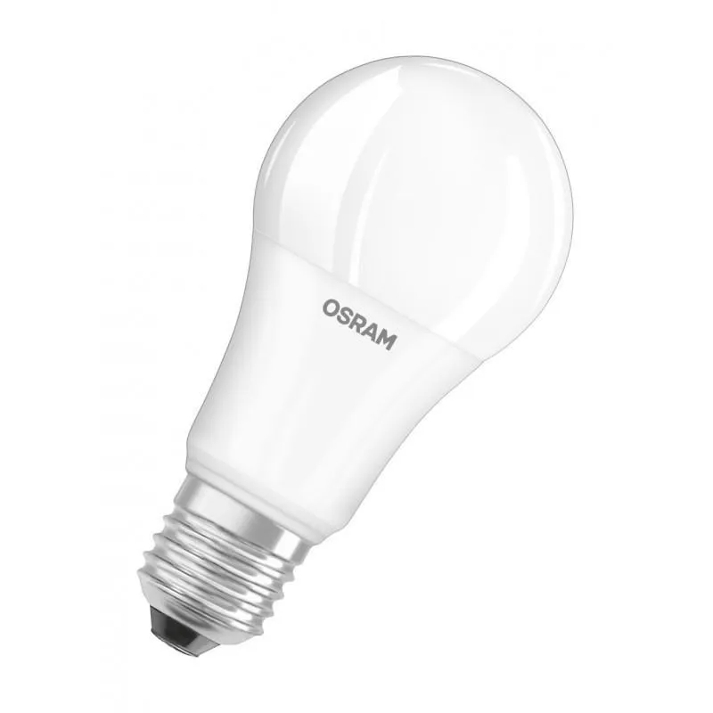 Bec LED Osram E27 10W alb, formă clasică, soclu standard