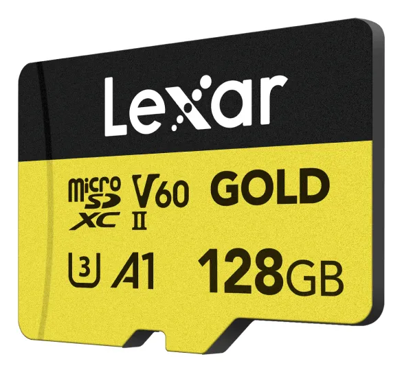Card memorie Lexar Gold 128GB cu viteză 150MB/s