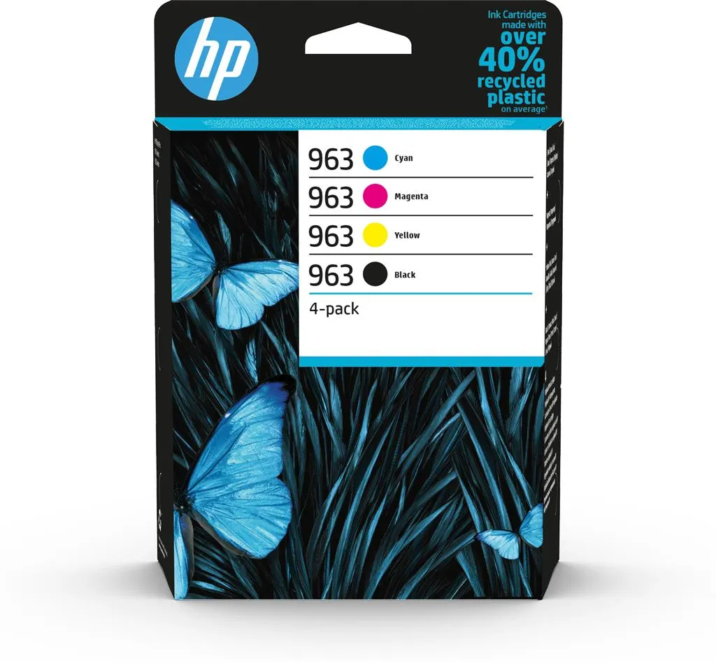 Set cartușe HP 963 CMYK original pentru imprimante OfficeJet Pro