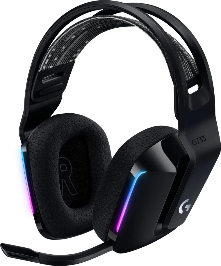Căști gaming Logitech G33 wireless negre cu microfon pe brat