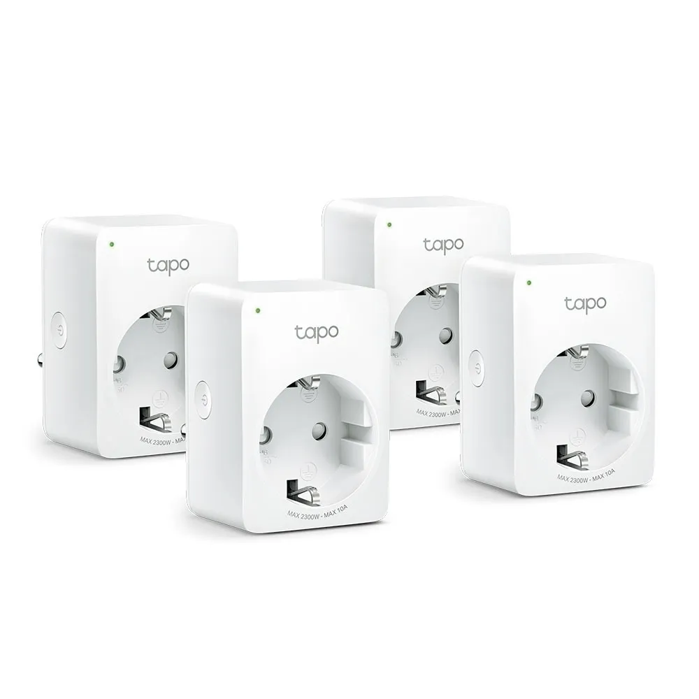Priza inteligentă TP-Link Tapo P100 albă, set 4 bucăți