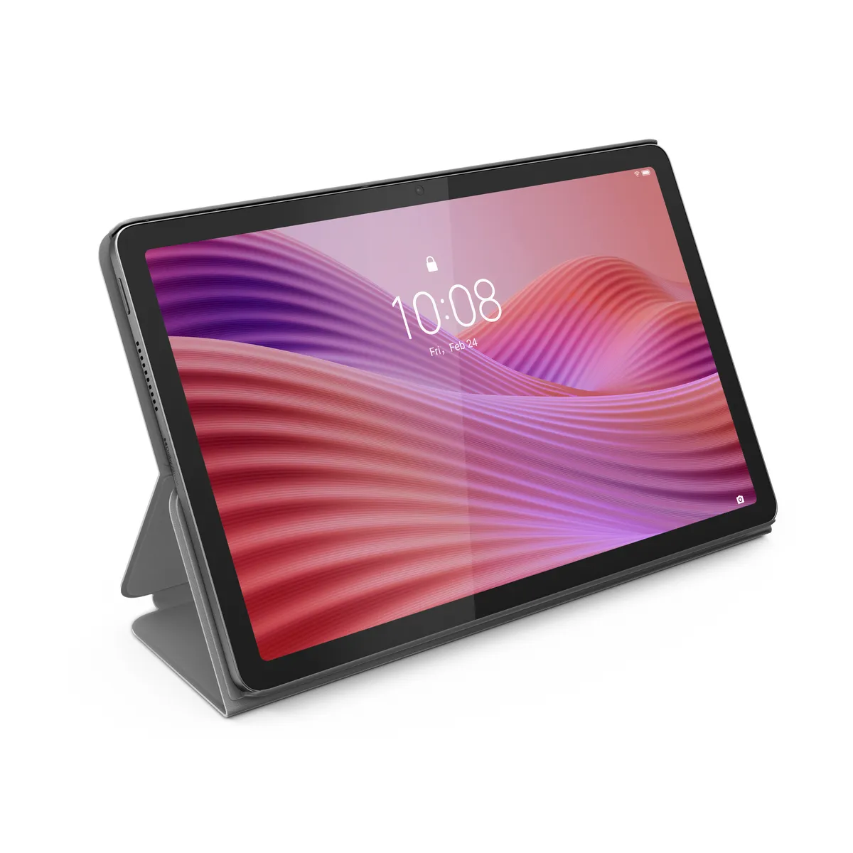 Husă folio gri pentru tabletă Lenovo cu design elegant