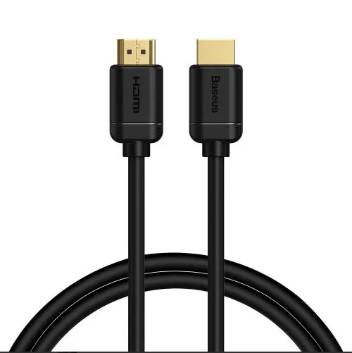 CABLU video Baseus HD Series, HDMI (T) la HDMI (T), rezolutie maxima 4K UHD (3840 x 2160) la 60 Hz, conectori auriti, 1m, negru "CAKGQ-A01" (timbru verde 0.18 lei) - 6953156222519