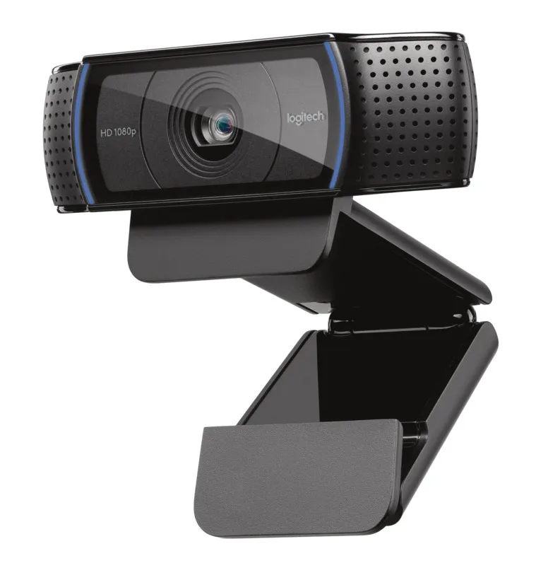 Webcam Logitech C920e Full HD neagră cu microfon integrat