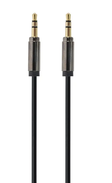 Cablu audio stereo Gembird cu conectori jack 3.5mm auriti, 1 metru, negru