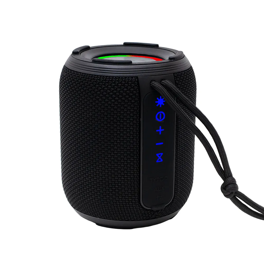Boxă Bluetooth portabilă Spacer Youpi neagră cu LED RGB