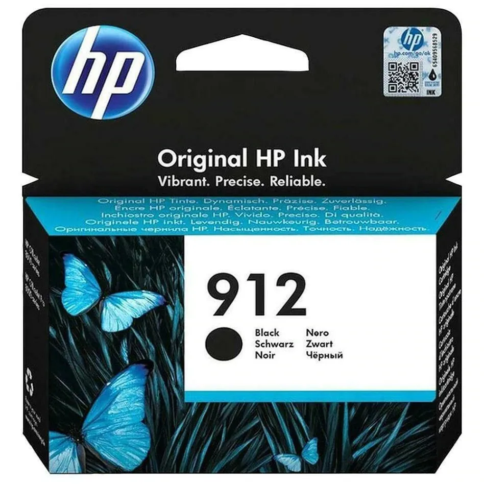 Cartus cerneală negru original HP 912 pentru OfficeJet 8013