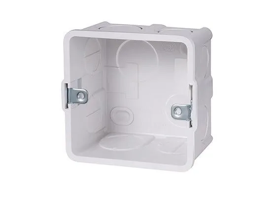 Cutie montare Hikvision DS-KAB86 PVC alb pentru videointerfon montaj ingropat