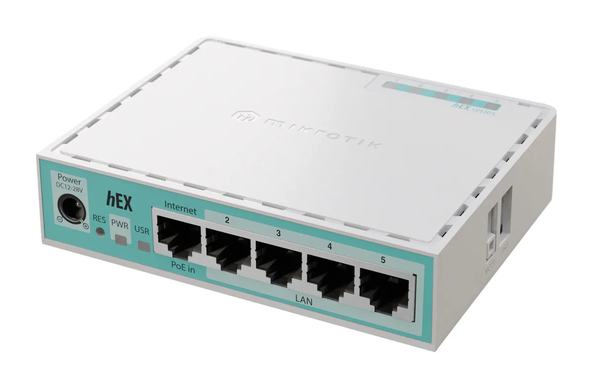 Router Mikrotik HEX E50UG cu 5 porturi Gigabit negru