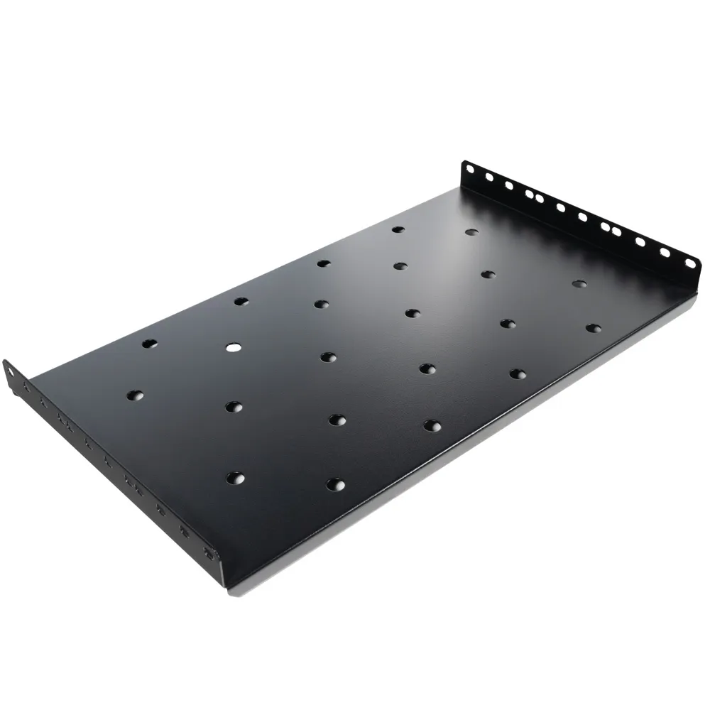 Raft fix 1U SPACER pentru rack 19 cu adâncime 260mm negru
