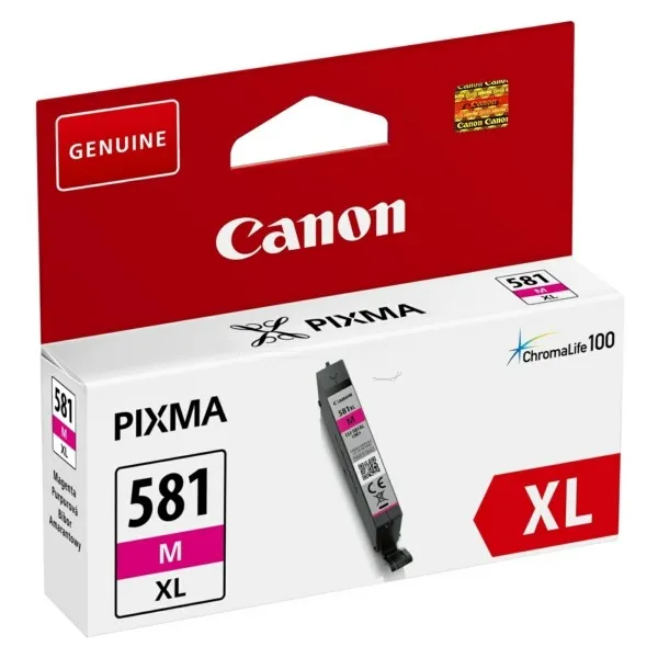 Cartus cerneala original Canon CLI-581XLM magenta pentru imprimante Pixma