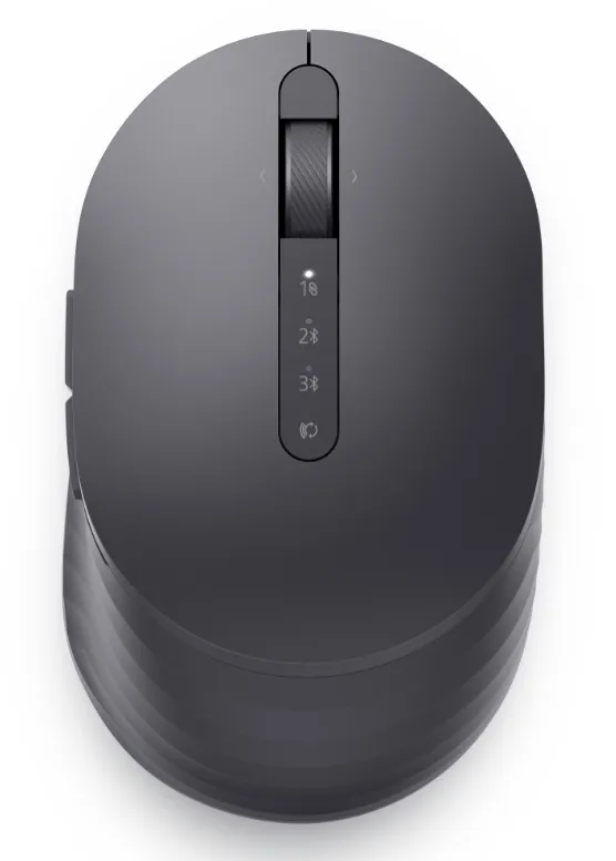 Maus wireless Dell MS7421W negru, vedere din profil stânga