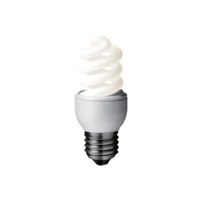 Bec fluorescent Panasonic E27 8W spirală alb rece