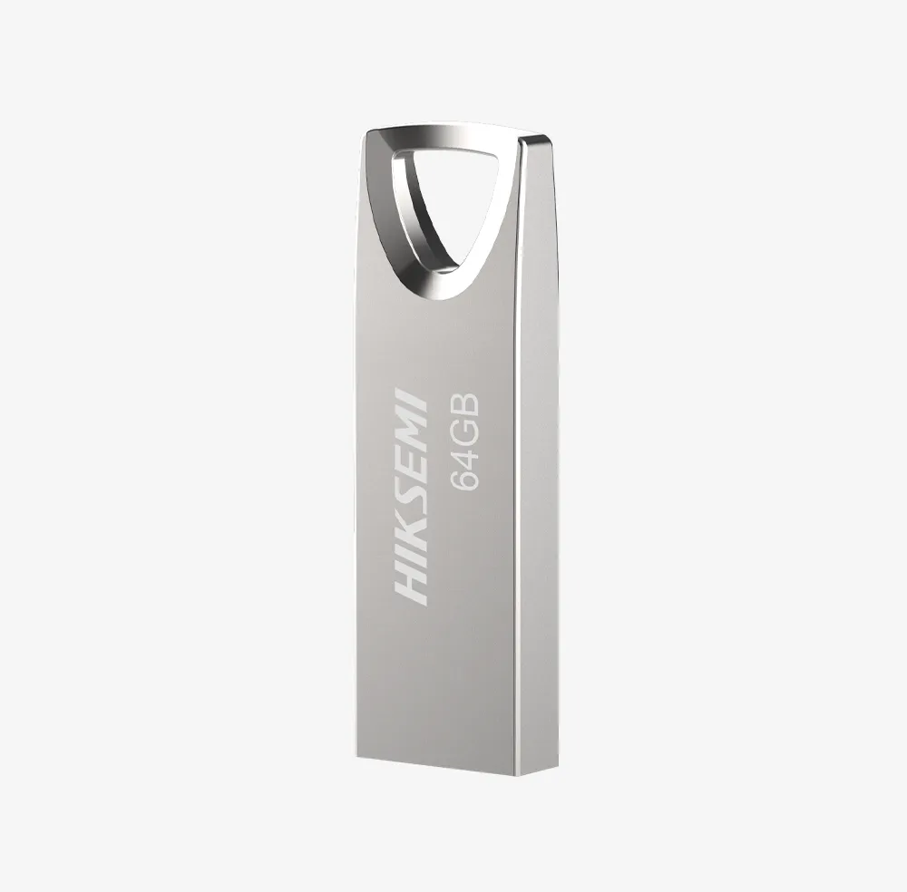 Stick USB 2.0 Hiksemi 64GB cu carcasă metalică argintie