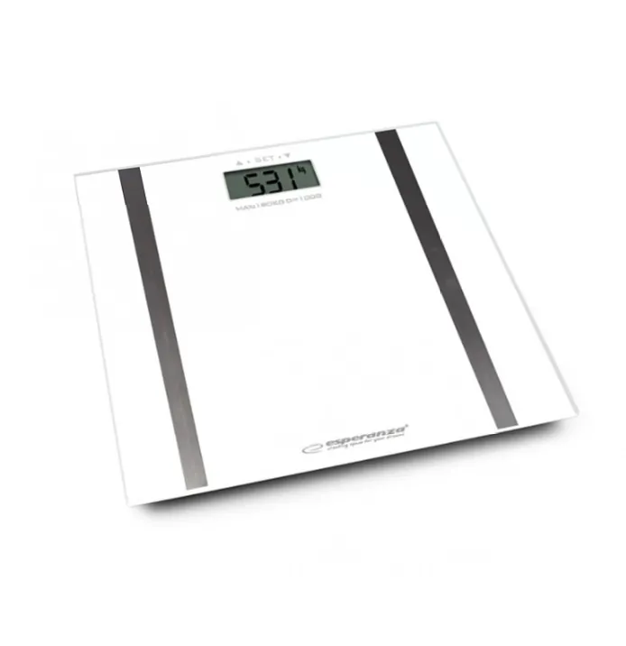 Cântar de baie Esperanza Samba alb cu capacitate 180kg