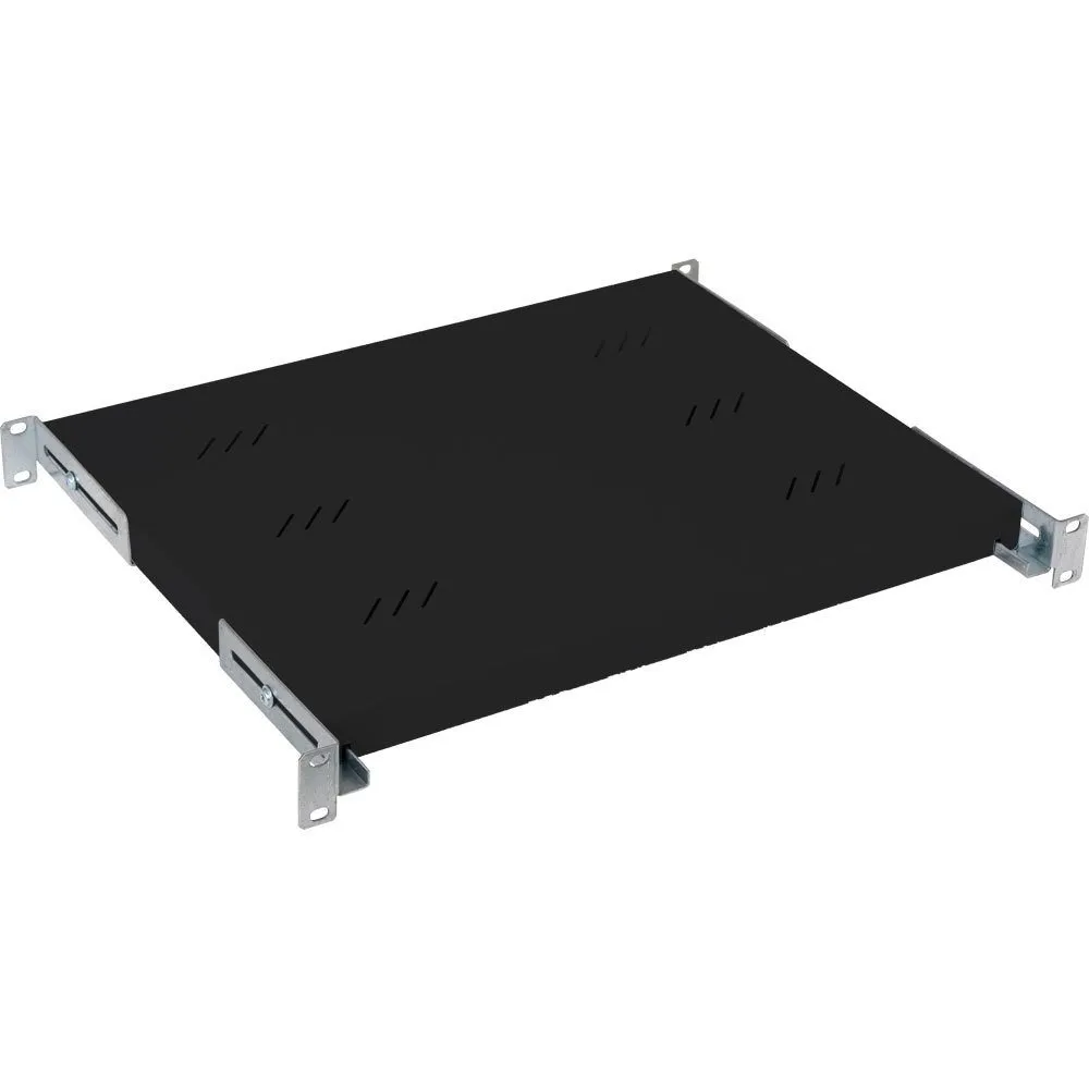 Raft fix perforat gri Triton 1U pentru rack 19 inch