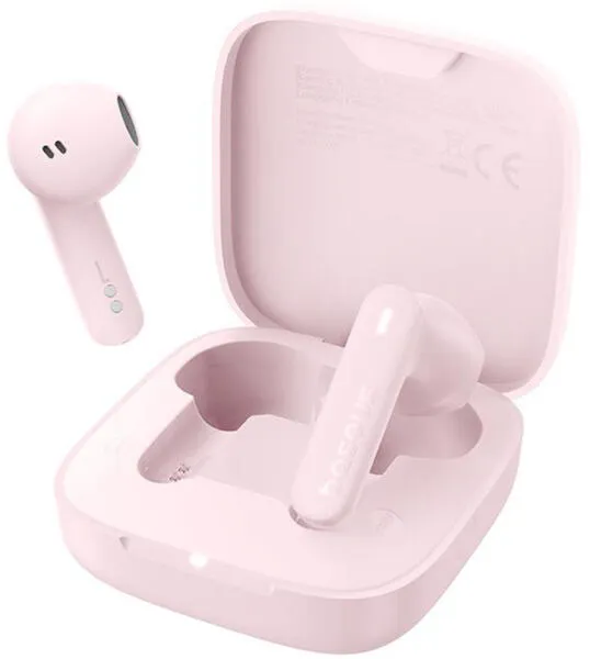 Căști Baseus Bowie E16 TWS wireless Bluetooth 5.3 cu microfon, culoare roz