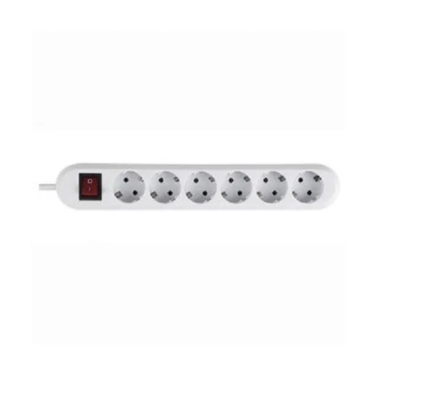 Prelungitor electric Bachmann 6 prize Schuko alb cu protecție supratensiune
