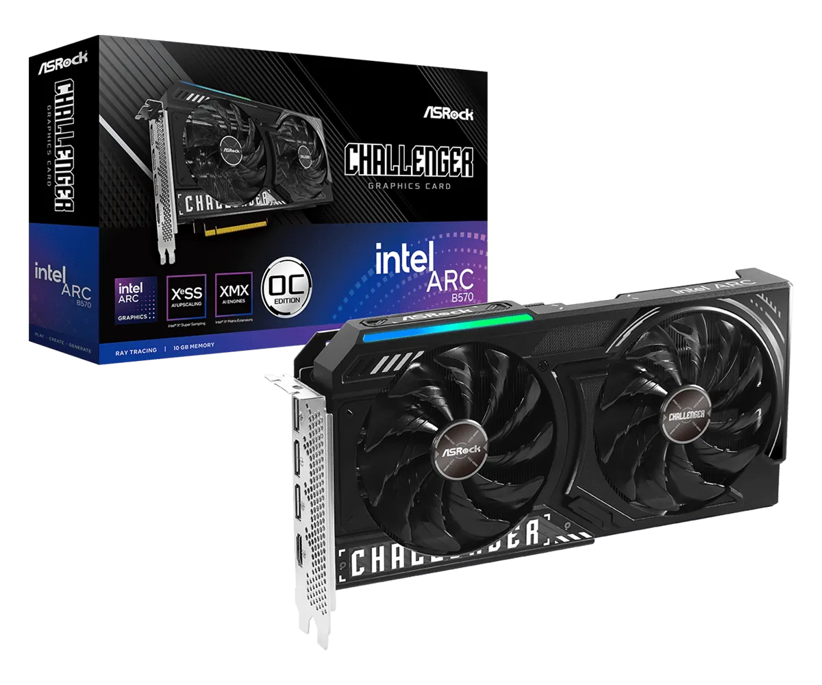 VGA AK INTEL ARC B570 CHALLENGER 10GB OC "B570 CL 10GO"