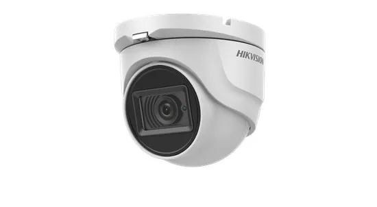 Cameră supraveghere Hikvision turret 5MP cu carcasă metal gri