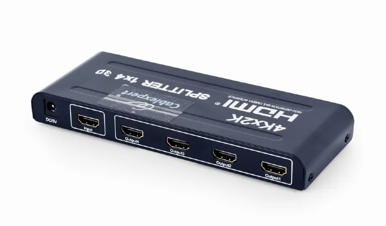 Splitter HDMI Gembird cu 1 intrare și 4 ieșiri pentru 4 monitoare