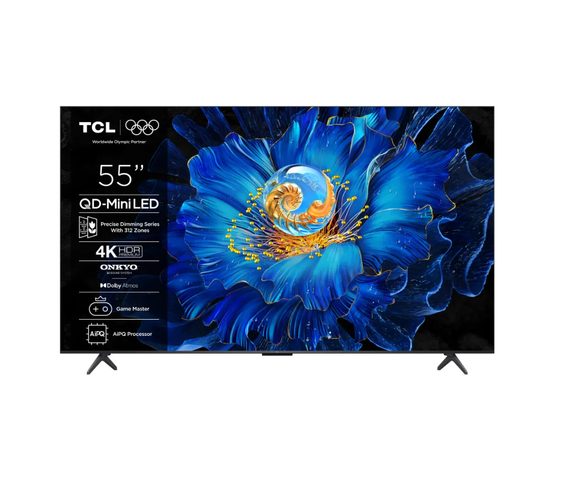Televizor Mini LED 4K TCL 55C6KS 55 inch cu imagine cristal-clară