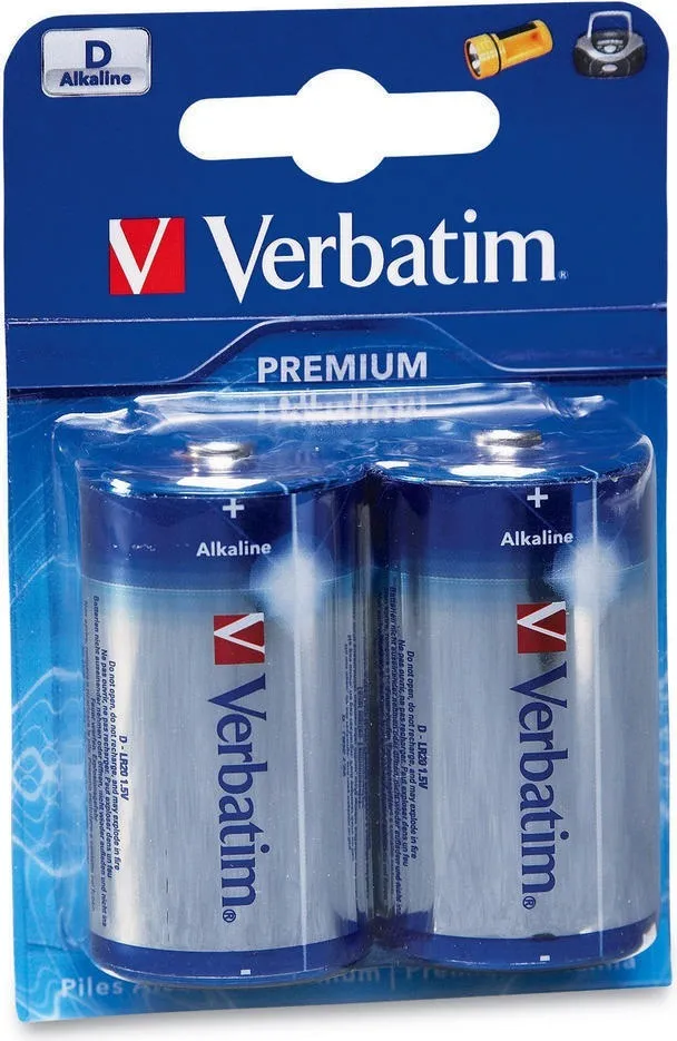 Baterii Verbatim D R20 1.5V alcaline set 2 bucăți