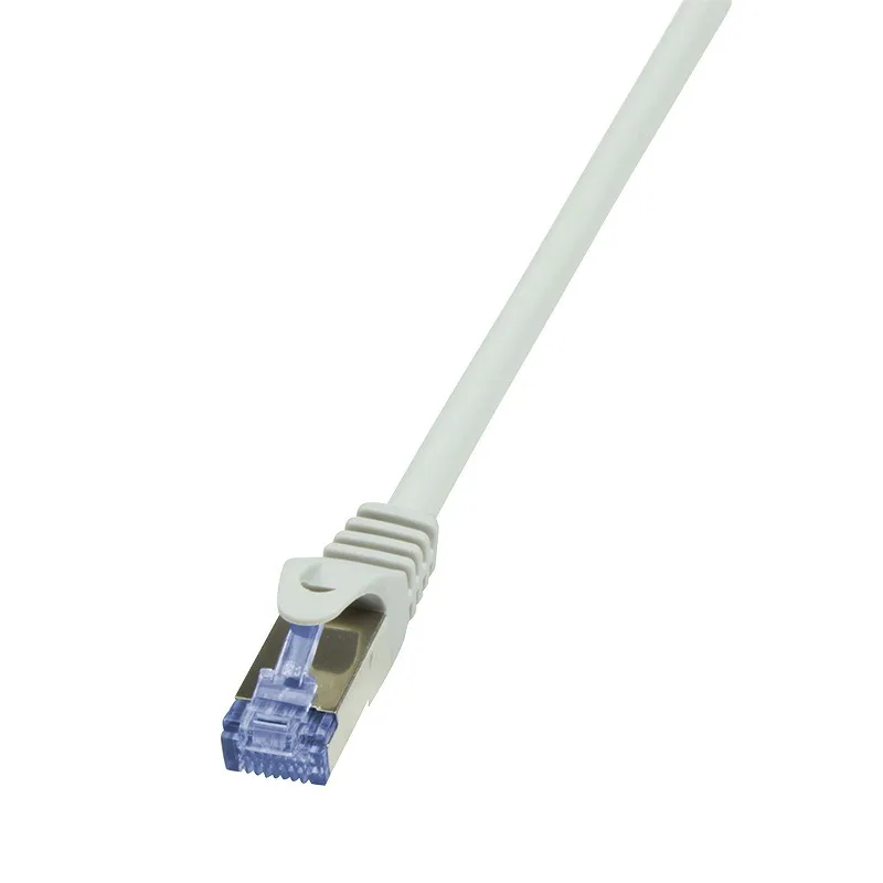Patch cord S/FTP Cat7 Logilink gri 1 metru cu mufe RJ45 dublu ecranat