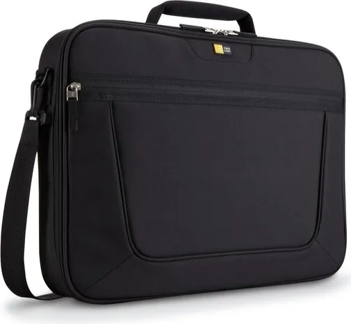 Geantă negru Case Logic pentru laptop 15.6 inch cu buzunar frontal