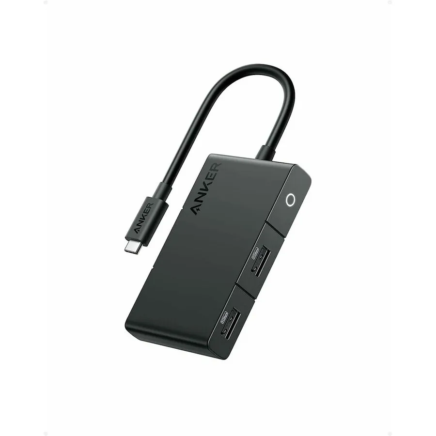 Stație de andocare Anker 5-în-1 neagră cu porturi HDMI și USB