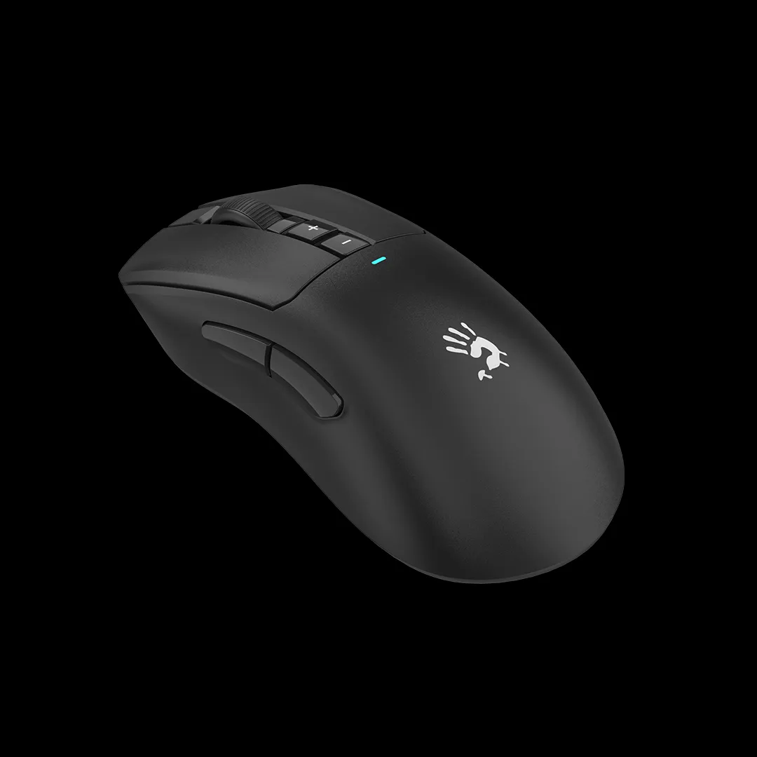 Mouse gaming A4Tech Bloody R73UltraDuo negru cu cablu USB-C și stație de încărcare