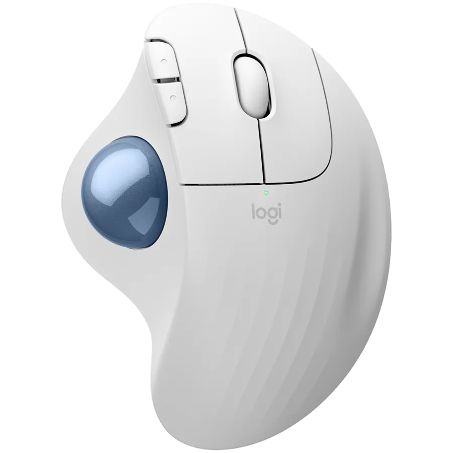 Logitech ERGO M575S trackball wireless ergonomic negru și albastru