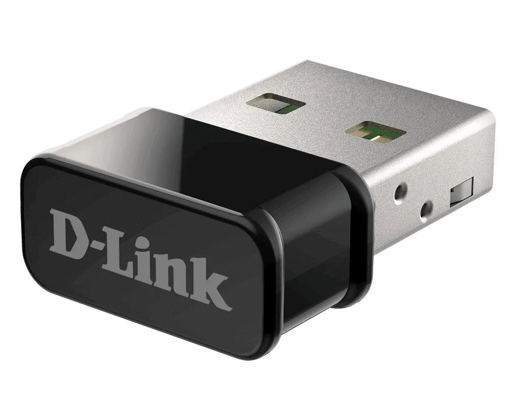 Adaptor wireless D-Link AC1300 Nano negru cu port USB